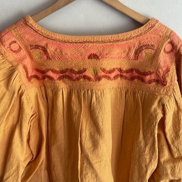 FREE PEOPLE Embroidered Iggie Woven Crop Top Cairo Combo - Picture 11 of 14